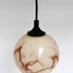 Round vintage ceiling lamp with marble pattern, 1960s