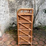 Vintage rattan chest of drawers