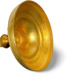 Louis XVI period candlestick in chiseled gilt bronze