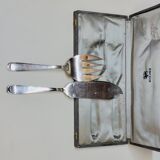 Ercuis Art Deco Silver Metal Fish Serving Cutlery Set