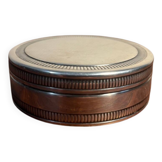 Silver-plated metal box from Pierre Meurgey Paris