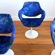 Suite of 4 armchairs feet tulip 1960s