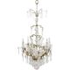 Candlestick rings golden bronze and Crystal France