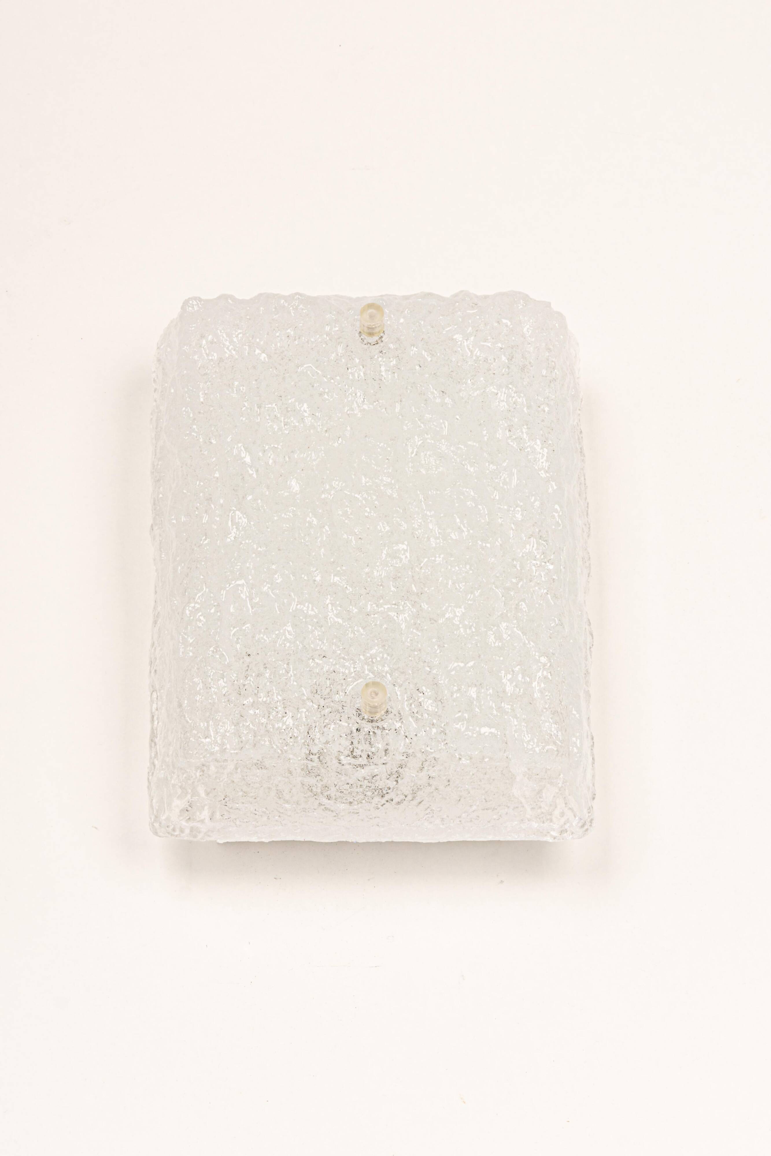 Small wall lamp in glass, Austria, 1960s