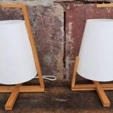 Pair of bedside lamps