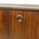 Vintage teak wall cabinet with flap door 1960s design wall unit