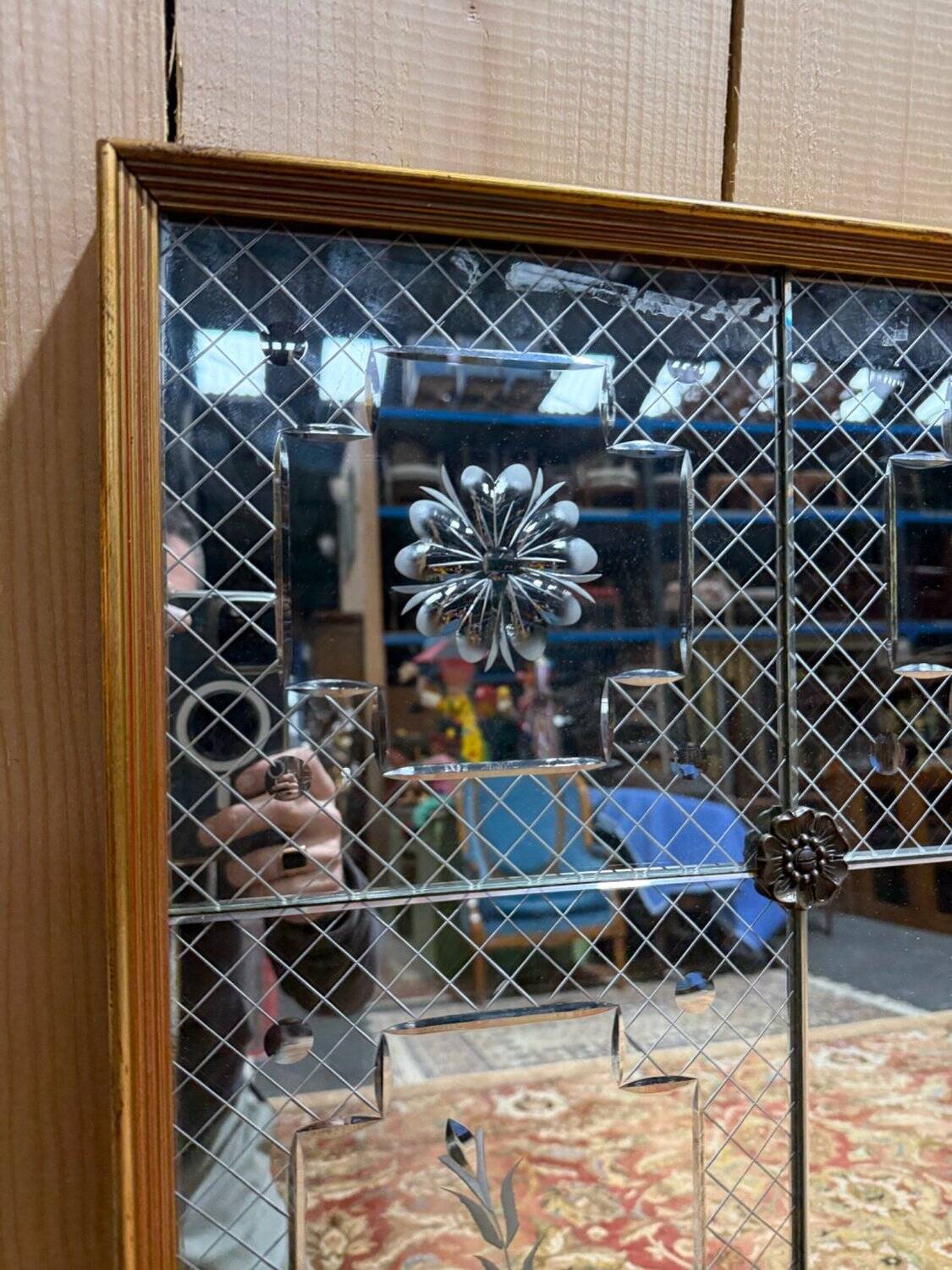 Bistro mirror - Venetian Art Nouveau style