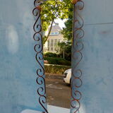 Wrought iron mirror 1960 117x46cm