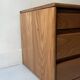Commode 3 tiroirs en bois d'orme massif, maison Regain