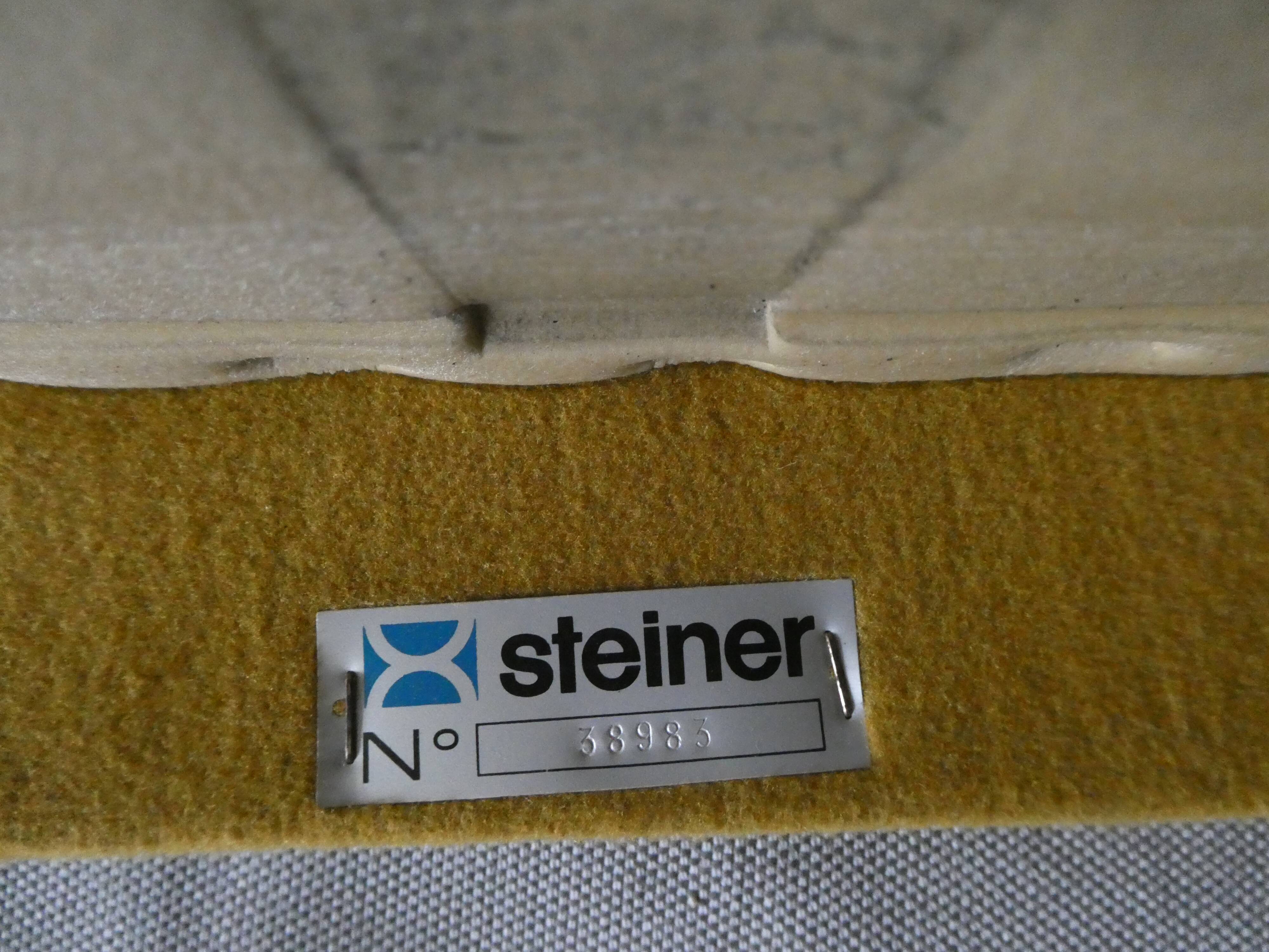 Paire de fauteuils mini club de Steiner années 60