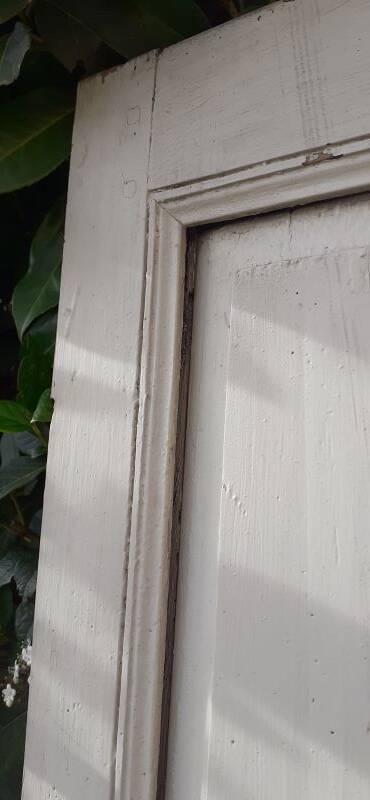 Small 18th century cupboard door h171.5x87.5cm old