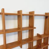 Vintage pine wall shelf, from the 80s