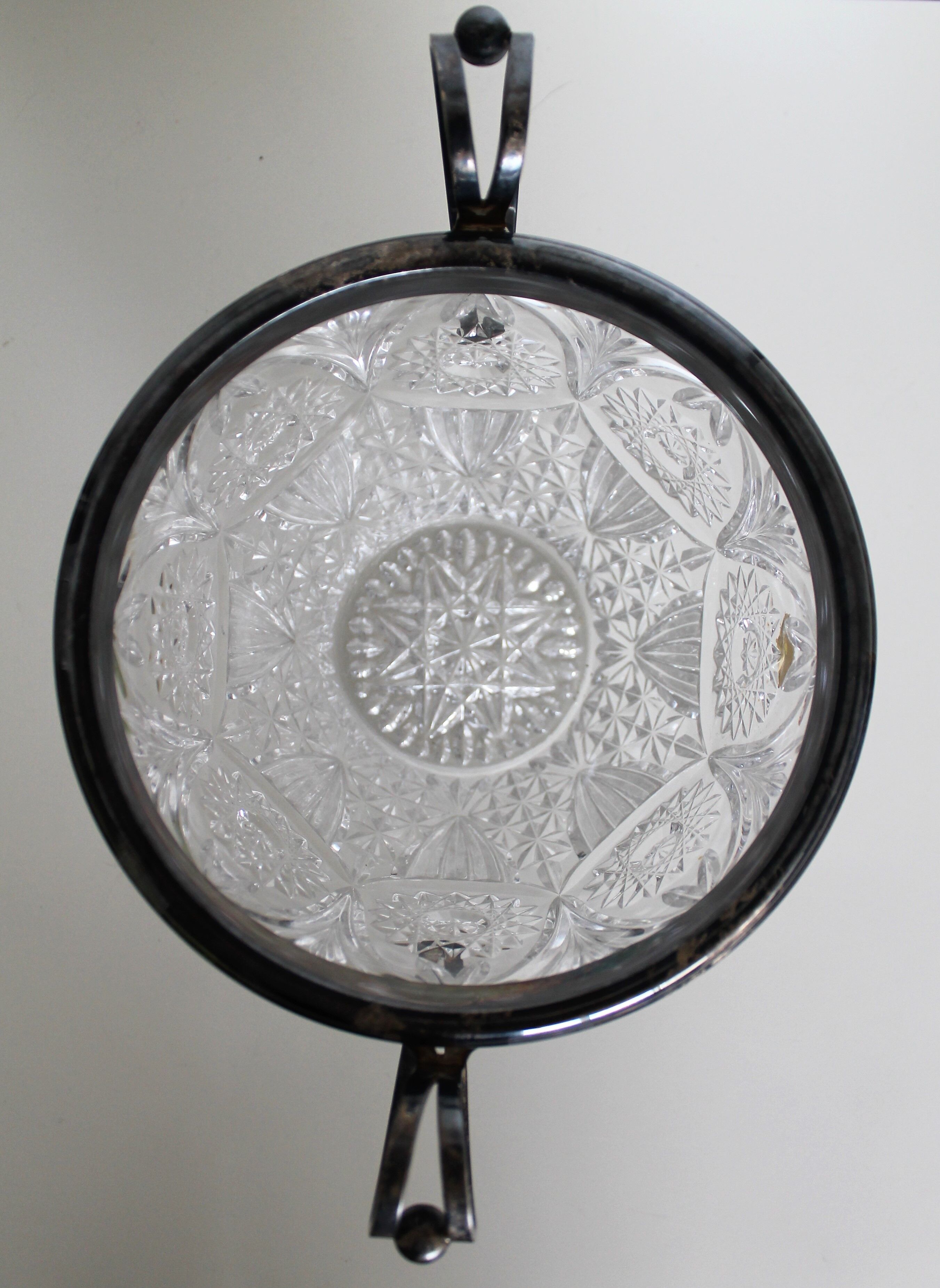 Art Deco crystal style champagne bucket