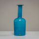 Large blue Gulvvas Otto Brauer for Kastrup Holmegaard 1970