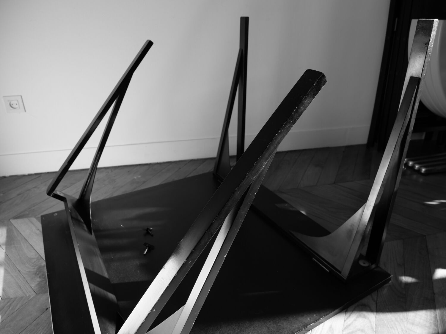 Castiglioni folding table & chairs 1965