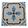 Cement tile flat pattern cross