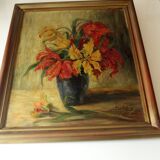 oil on canvas, with wooden frame, painted by M.v.Bibra in the 1930s