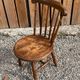 Edwardian Windsor chair in walnut, fully stamped, Swedish ibex penny style