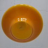Orange glass ceiling light from Doria, Germany, 1960s.