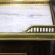 Pair of Louis XVI Style Nightstands with White Carrara Marble
