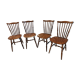 Set of 4 Baumann bistro chairs from the 1970s