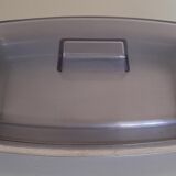 Beurrier inox vintage avec couvercle