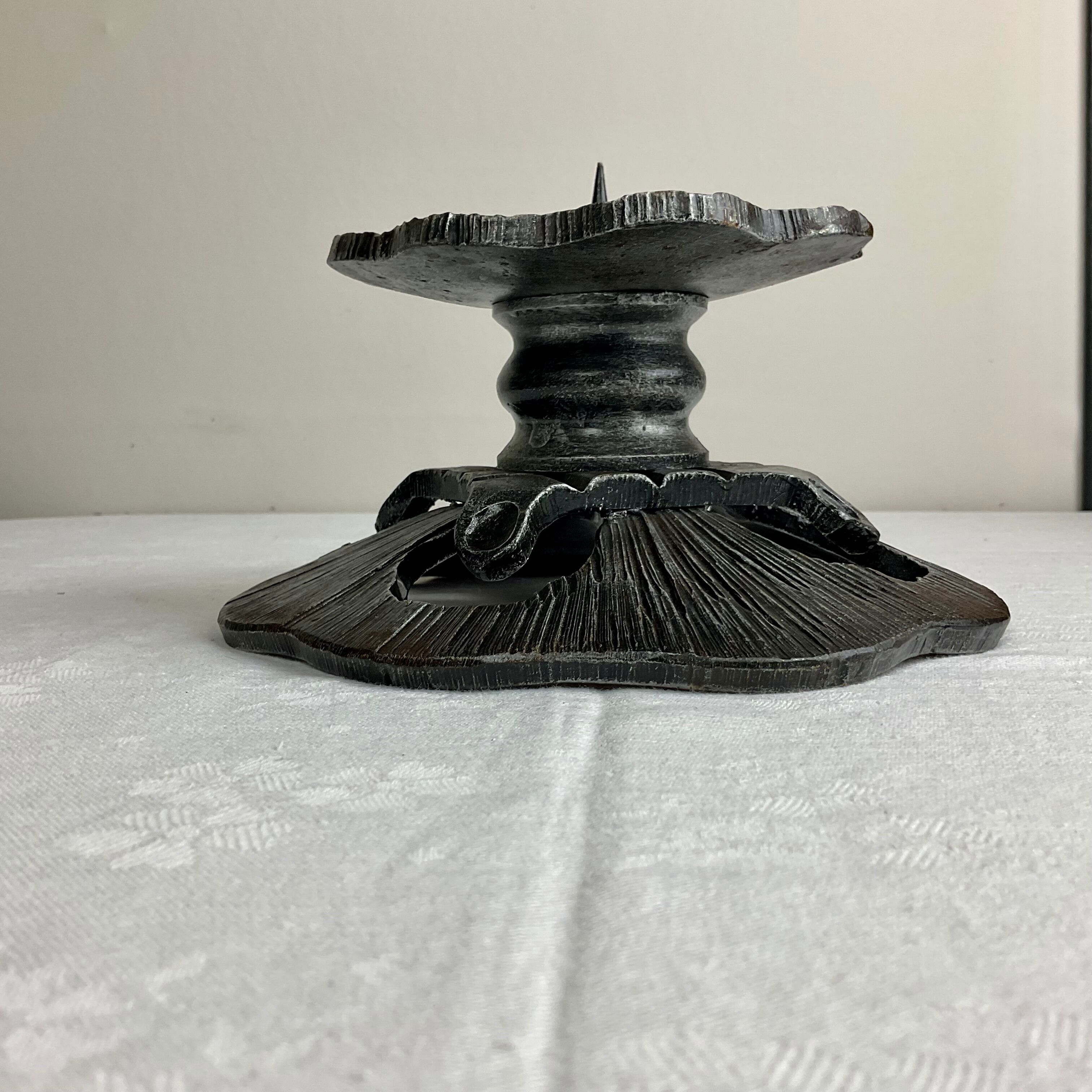 Very massive brutalist style candle holder