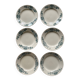 6 Lutèce Longchamp flat plates old iron earth