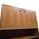 Bibliothèque / vitrine vintage en bois MDK