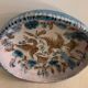 Blue glazed ceramic cup Cazaux Biarritz