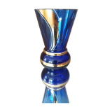 Blue and gold boom vase