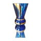 Vase boom bleu et or