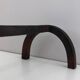 Pair of modernist bronze and wrought iron andirons
