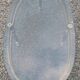 Oval coffee table in gilded brass and smoked glass 1970