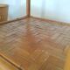 Square bamboo coffee table 70s - vintage