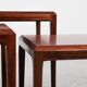 Midcentury Danish nest of 3 side tables in teak by Johannes Andersen for Silkeborg 1960s