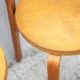 Set of 2 Alvar aalto bentwood chairs model 68, Artek Finland