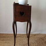 Louis XV style oak bedside table