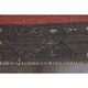 Turkish Kilim Vintage Handmade Wool Runner Rug Orange Gray Runner 66x334