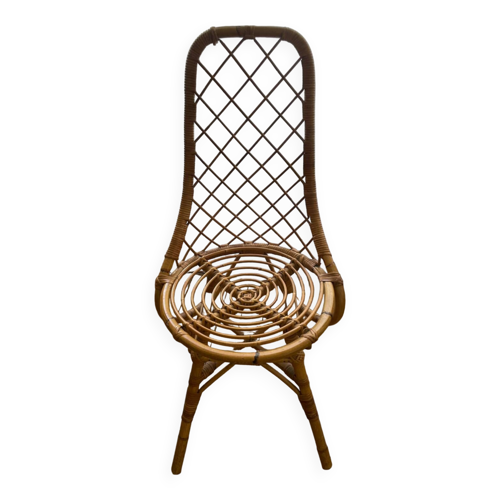 Chaise vintage en rotin
