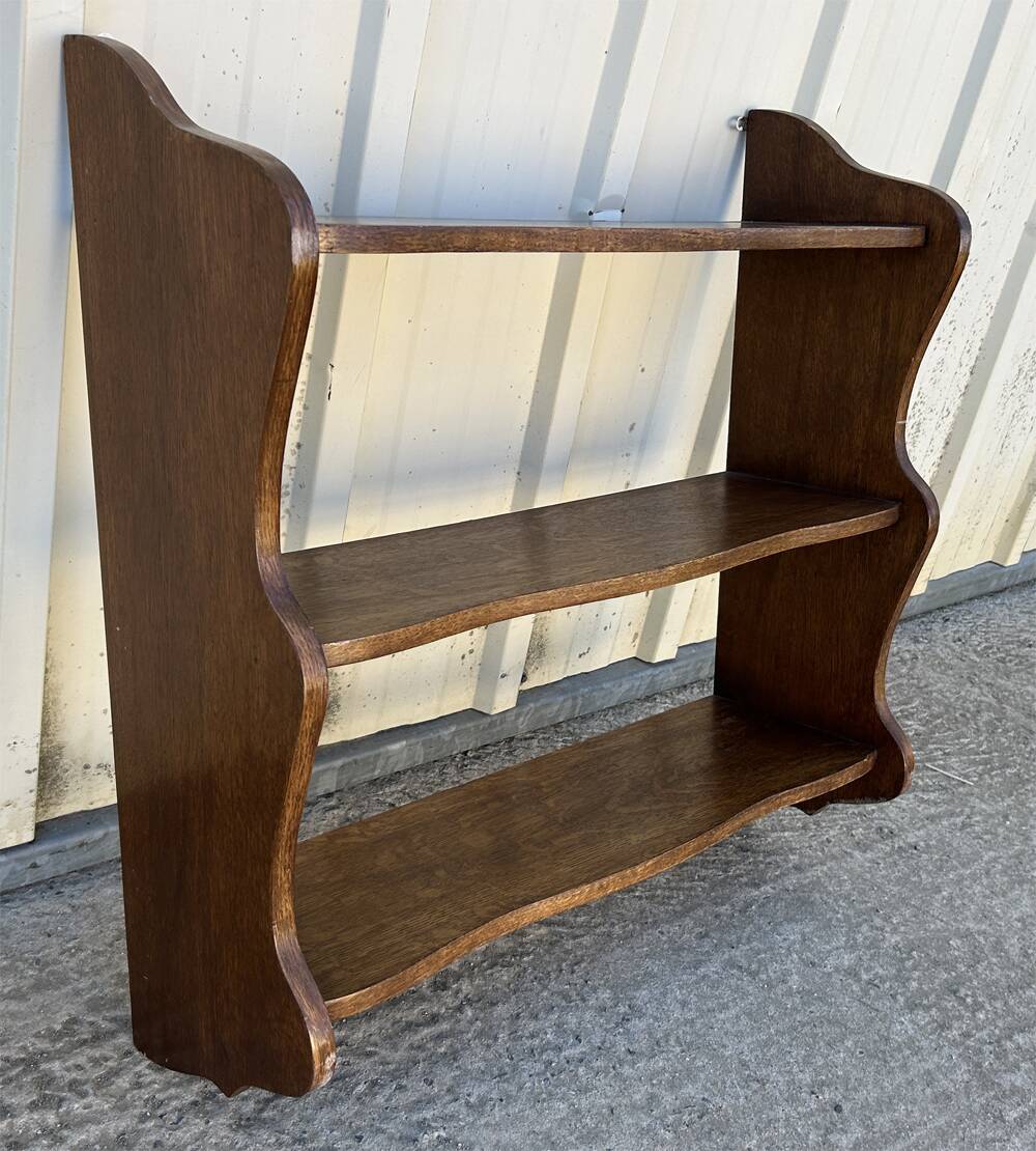 Wooden shelf, 3 levels, vintage, 60s