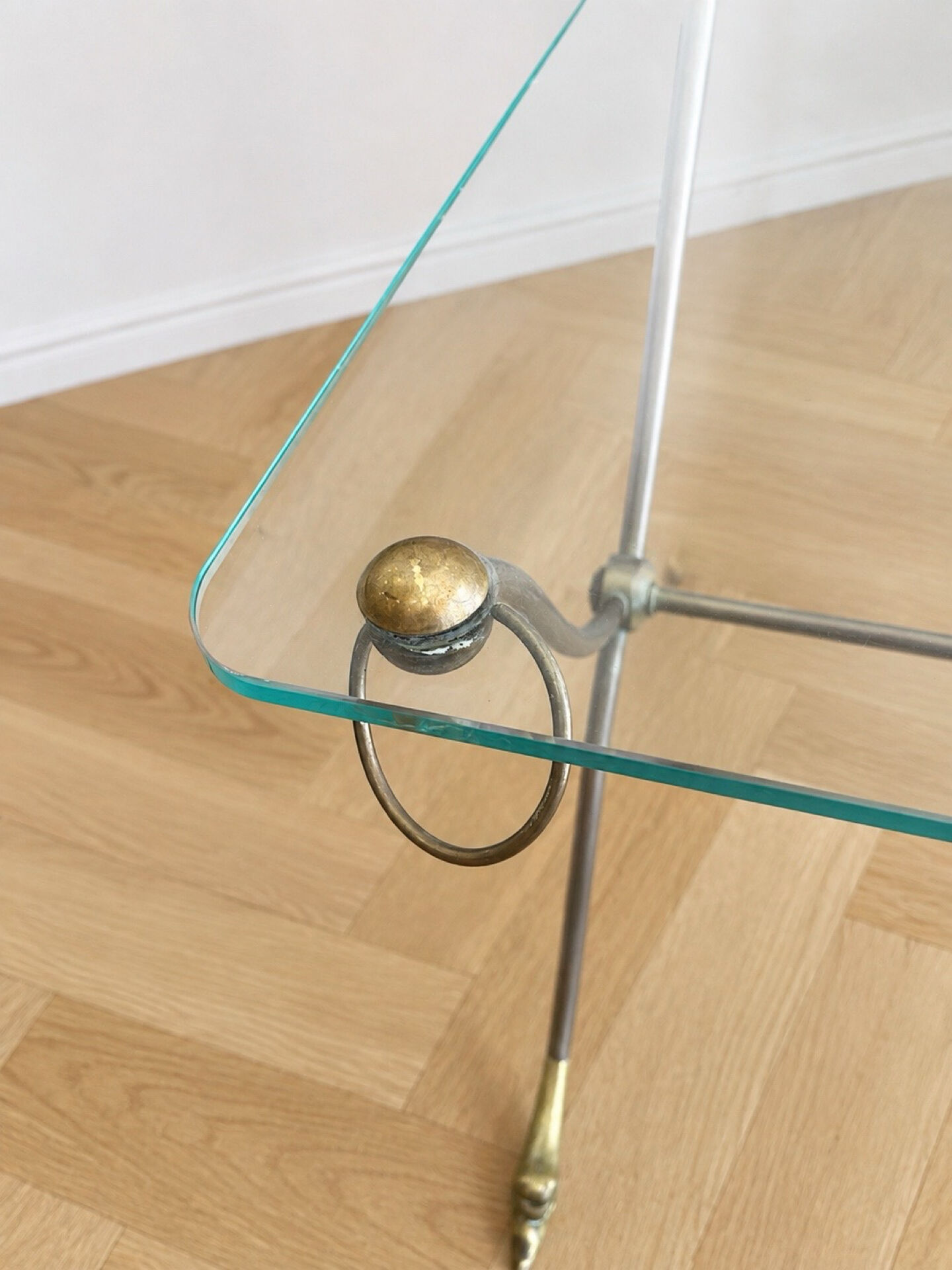 Coffee table Maison Jansen with swan necks 1940