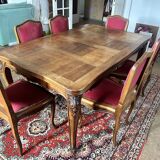 Table and 6 regency style chairs