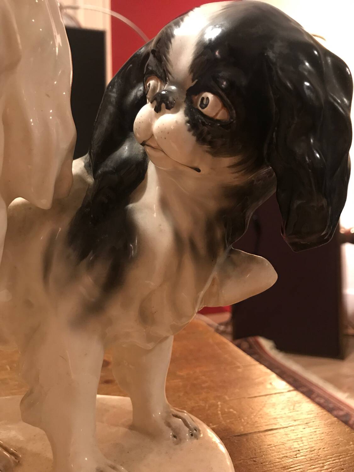 Rare pair of porcelain dogs from Czechoslovakia