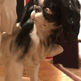 Rare pair of porcelain dogs from Czechoslovakia