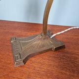 Art Deco desk lamp, signed Le verre Français, 1920s-30s