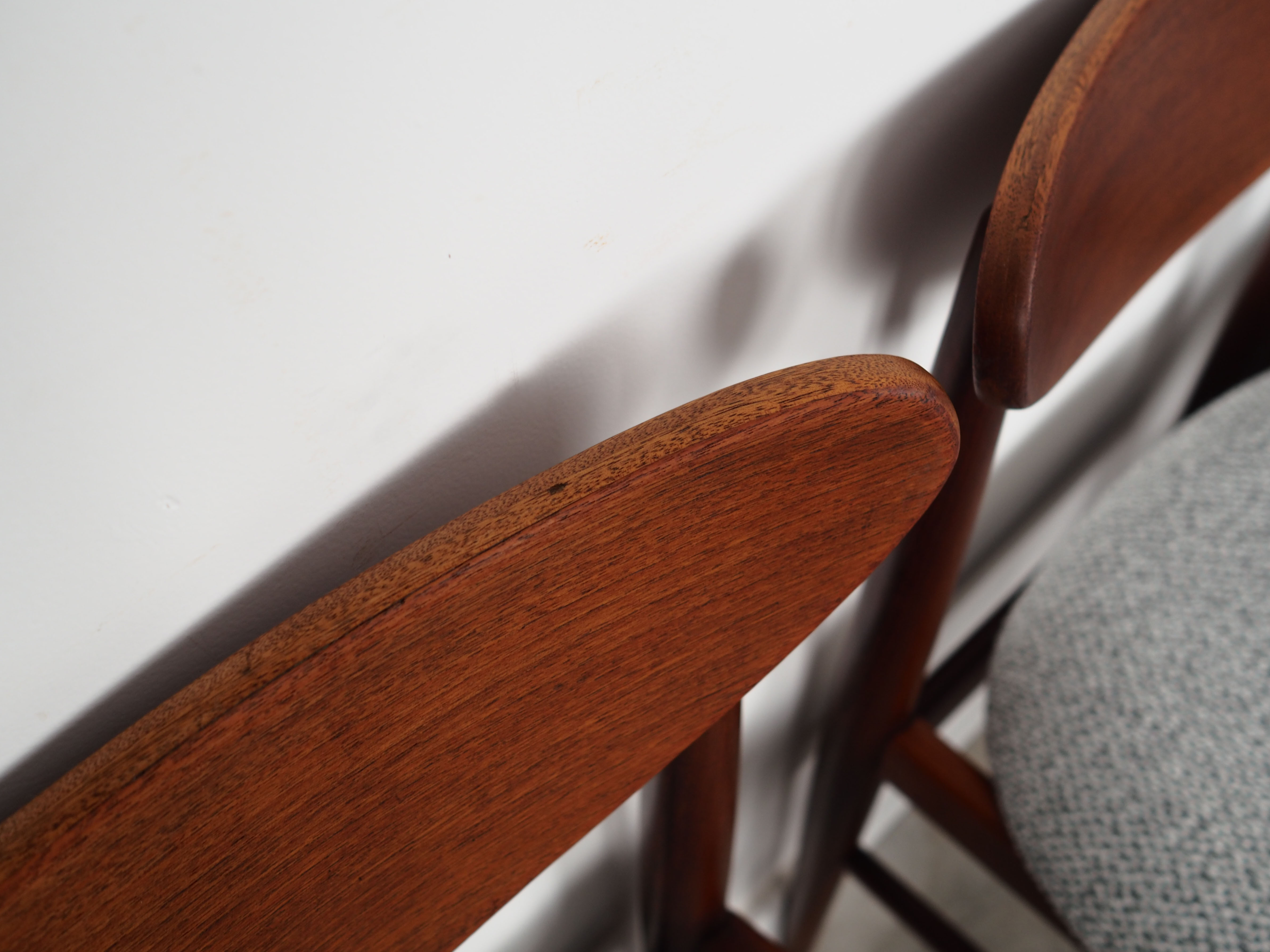 Set of three teak chairs, danish design, 1970s