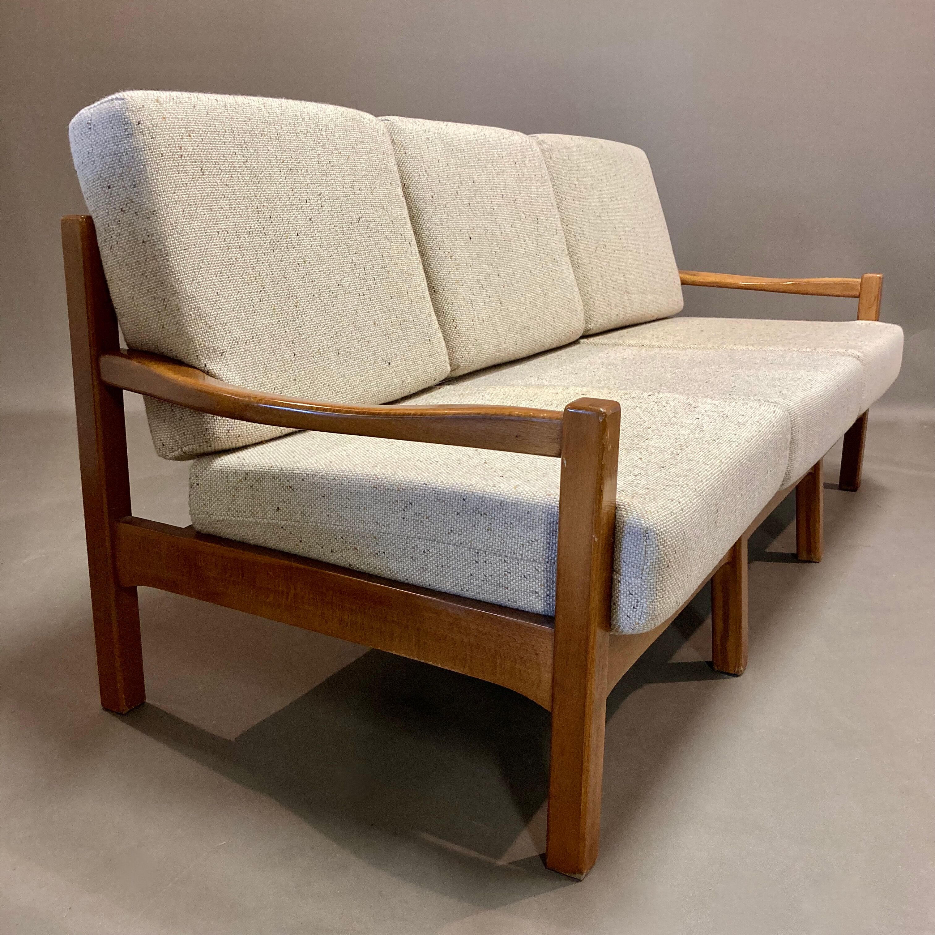 Sofa 3 places Scandinavian design 1950