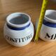 Ceramic spice jars, jam, honey