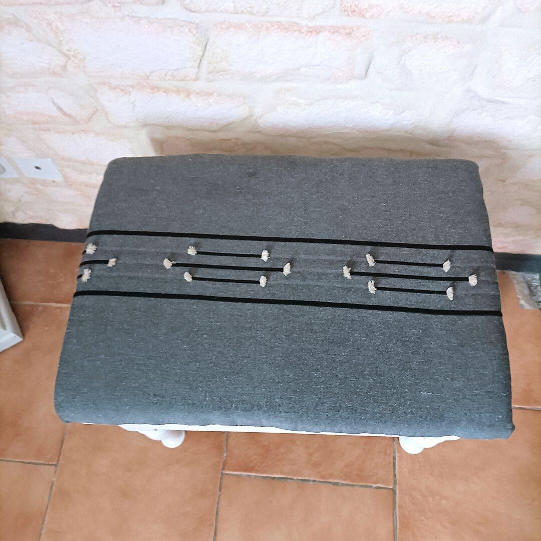 Modern storage stool - unique piece